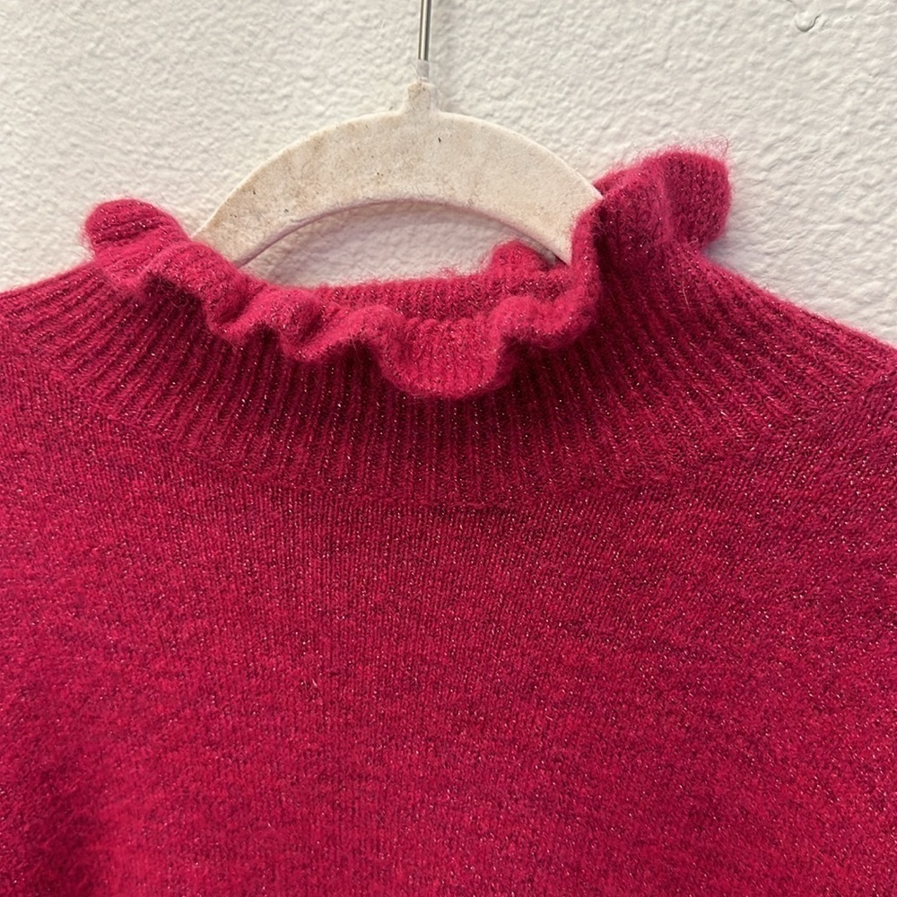 Kate Spade Pink Ruffle Sweater - Picture 4 of 10